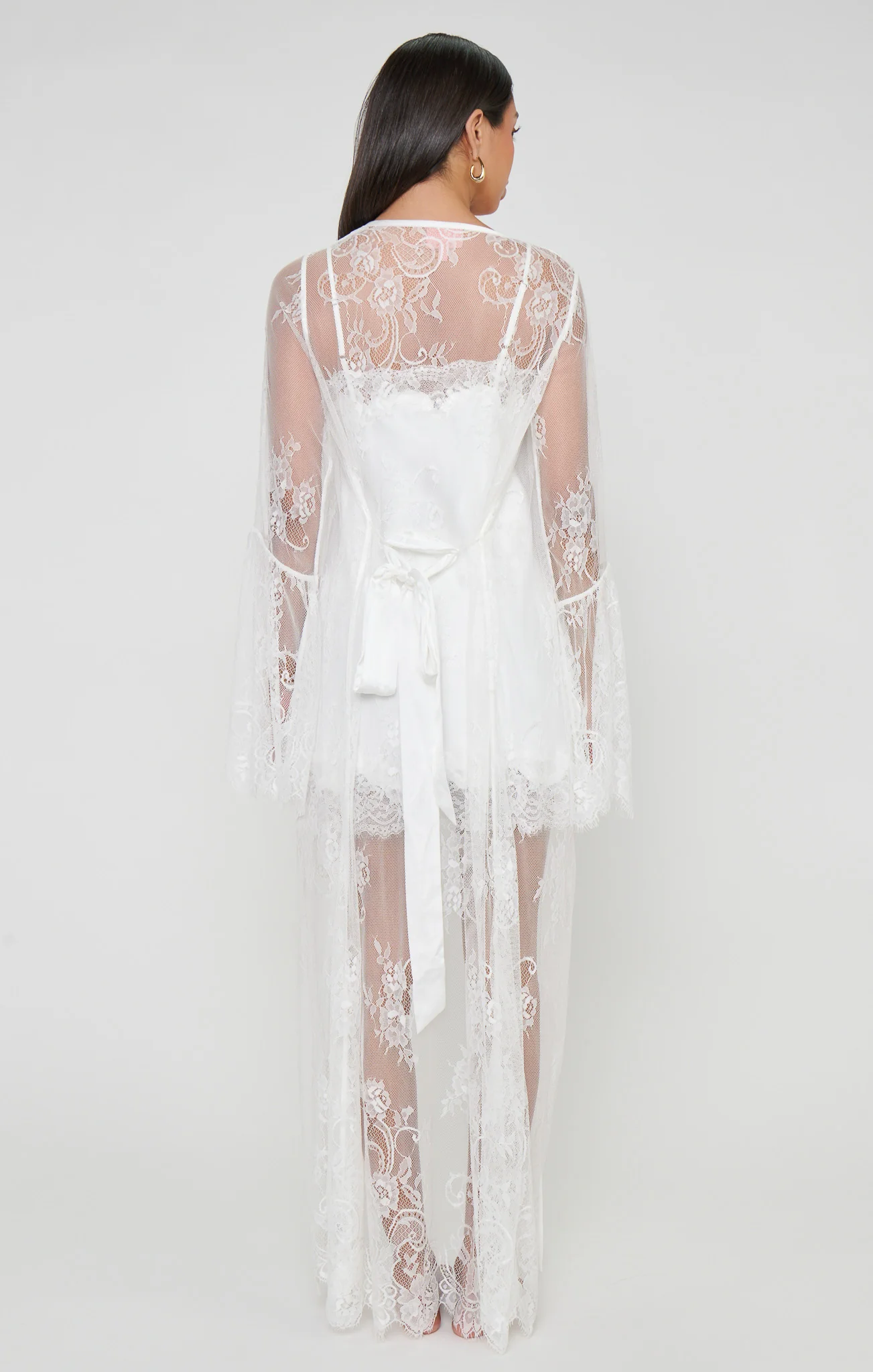 Alana Robe ~ White Lace - Image 6