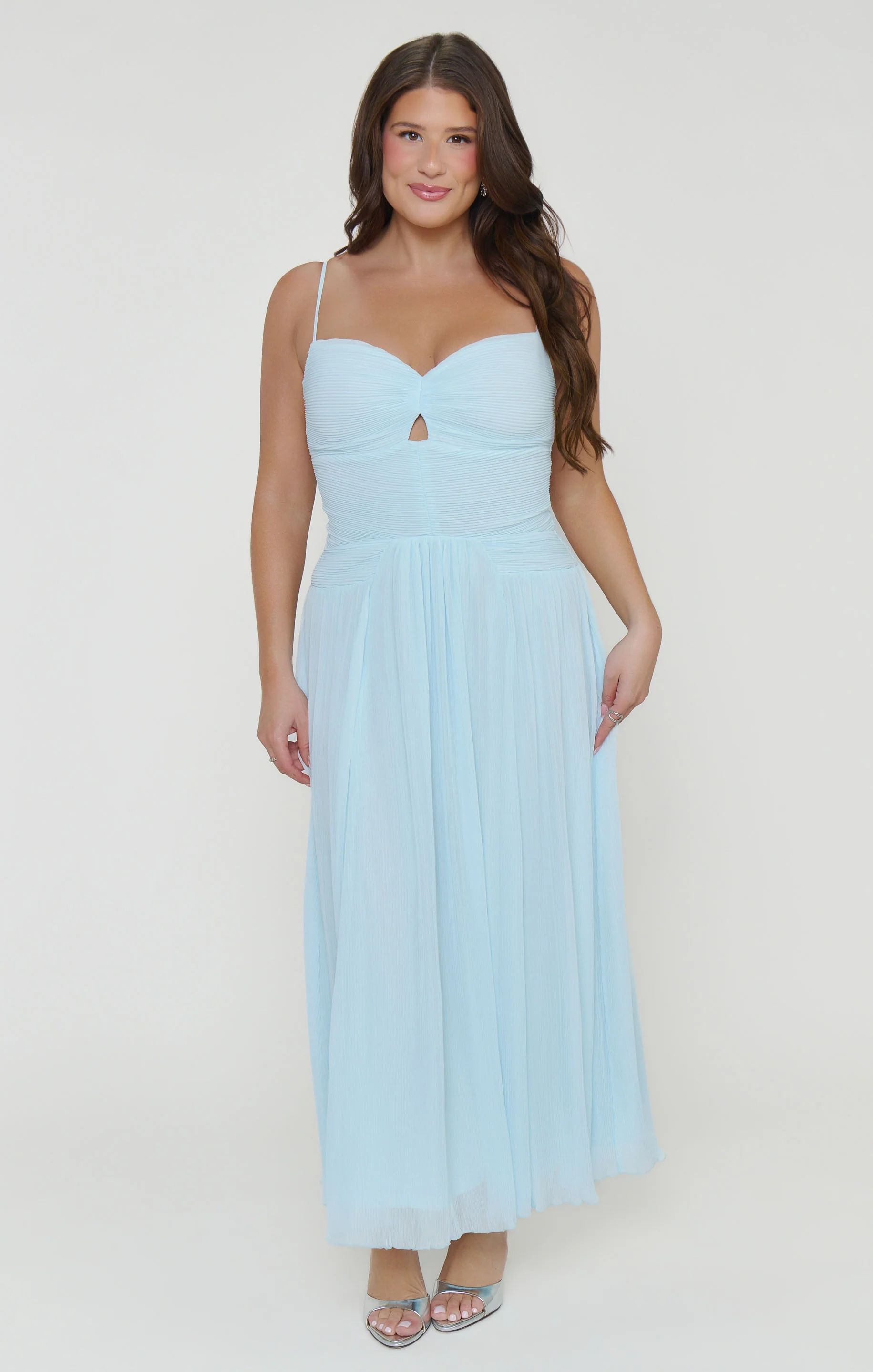 Camille Midi Dress ~ Ice Blue - Image 2