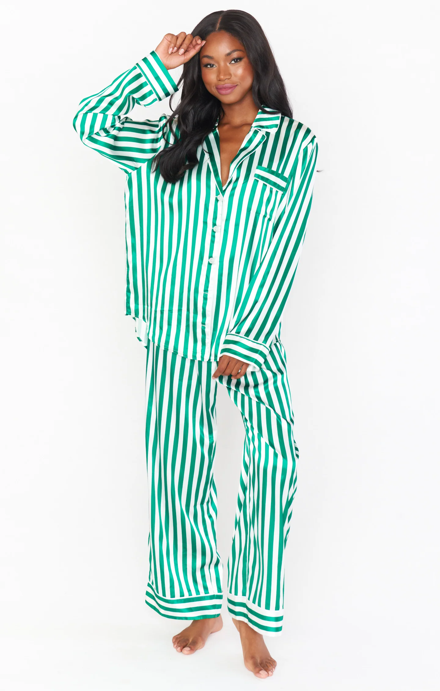 Classic PJ Set ~ Spearmint Stripe - Image 18