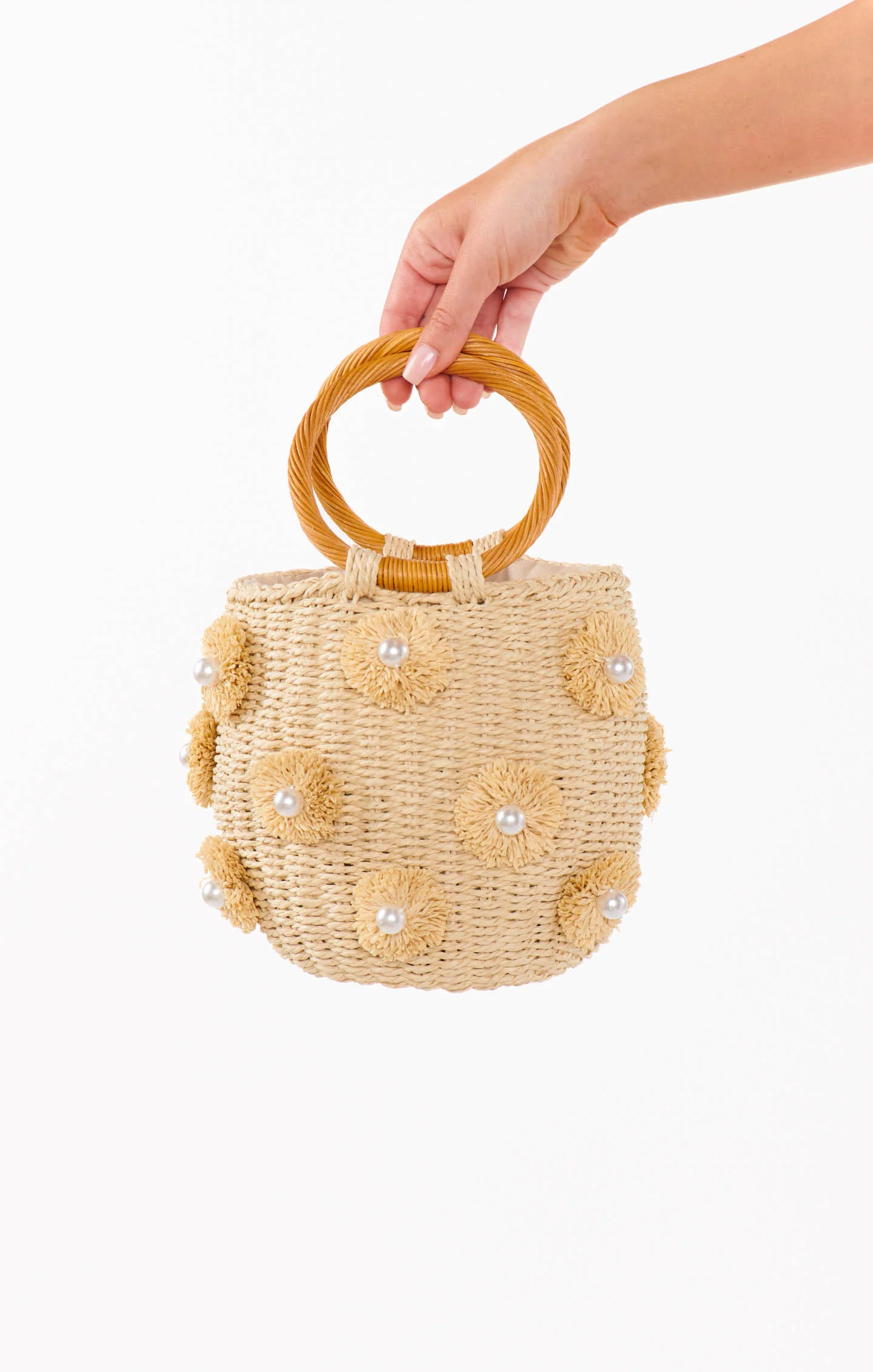 Elia Straw Bag ~ Light Natural - Image 2