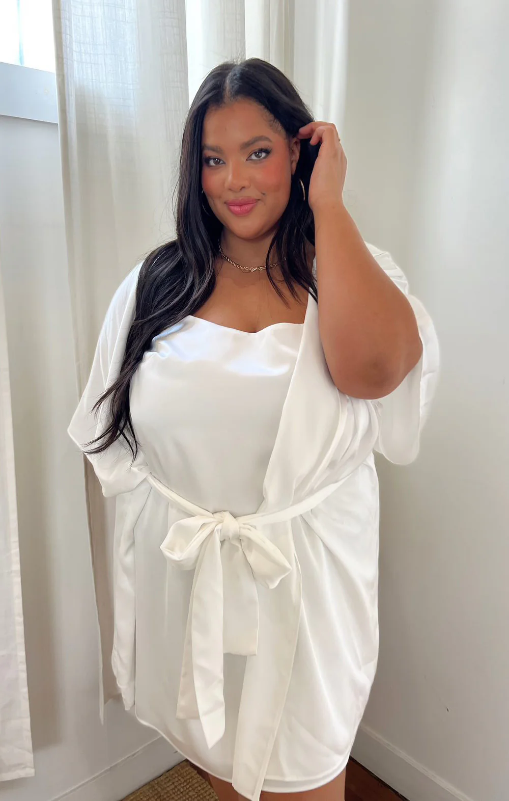 Happily Ever Top Slip ~ Ivory Luxe Satin - Image 11