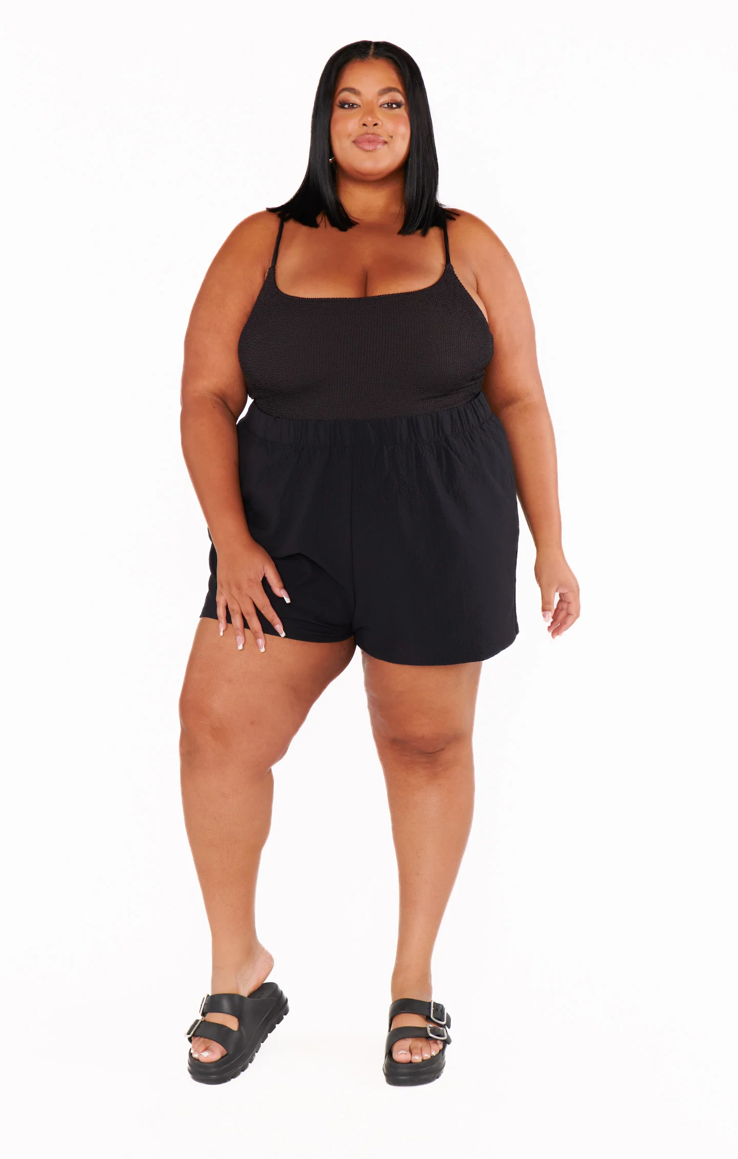 Hendrix Shorts ~ Black Crinkle Flow - Image 9