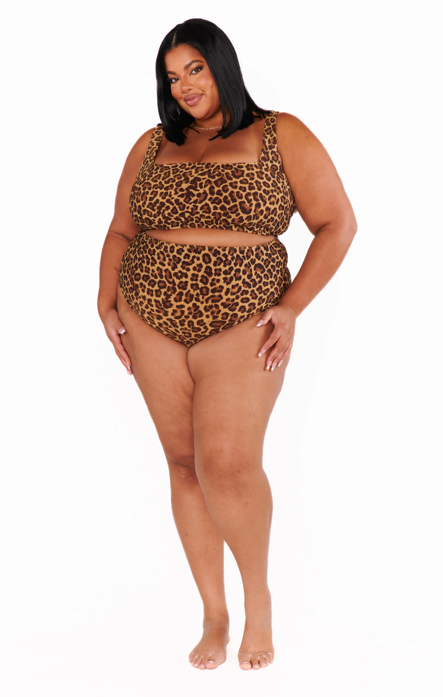 Hot Tub Top ~ Leopard Contour Scrunch - Image 5