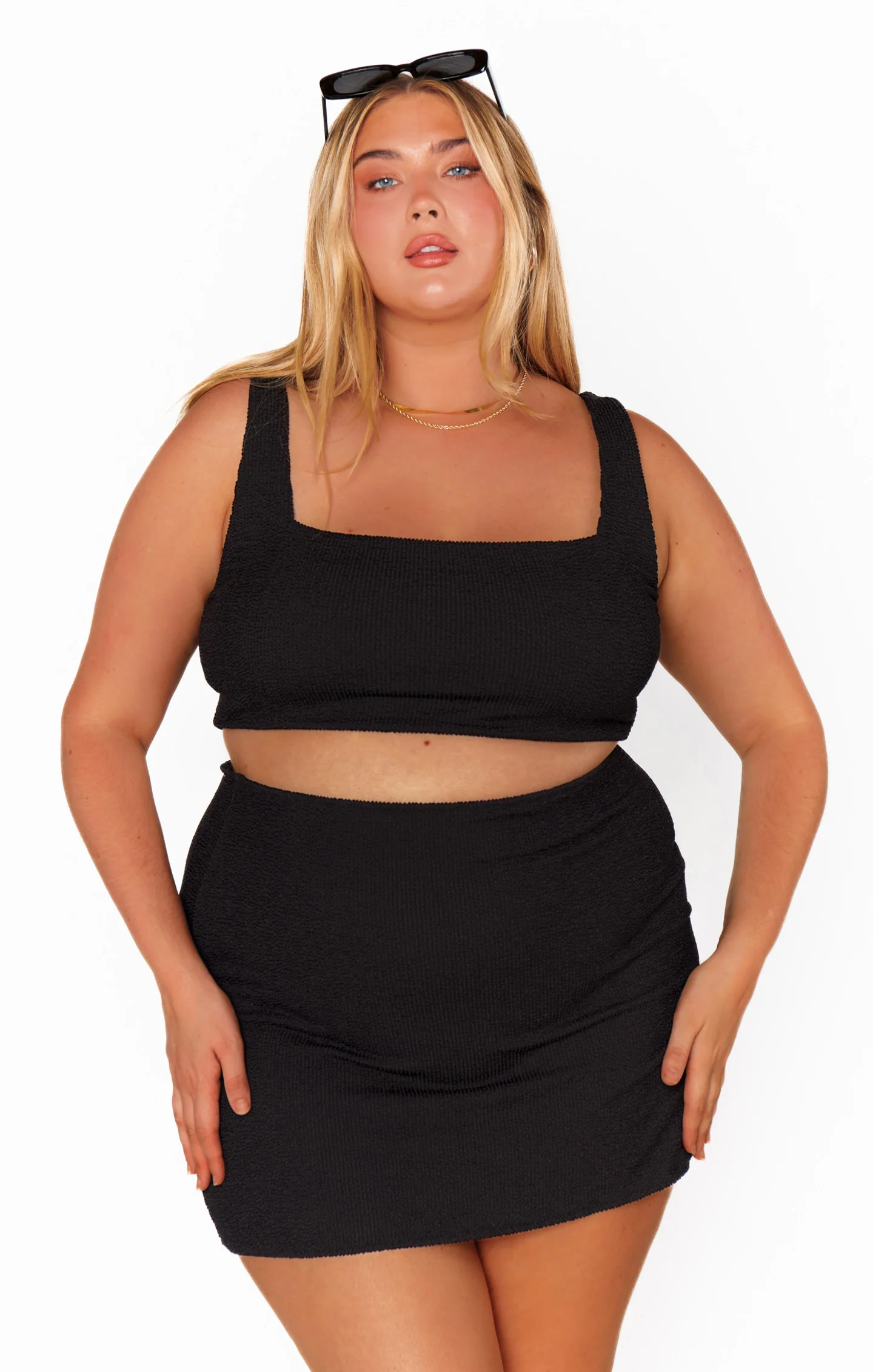 Mary Mini Skirt ~ Black Scrunch - Image 5