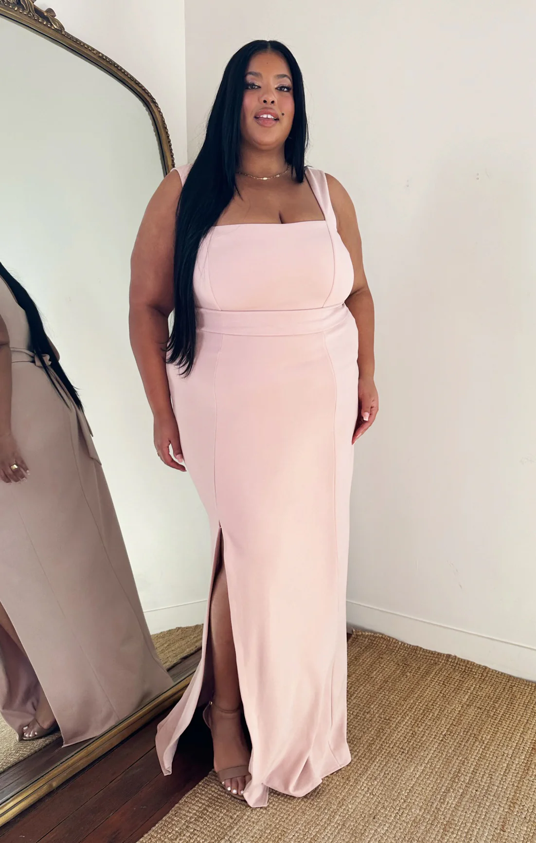 Paris Gown ~ Dusty Blush Stretch - Image 14