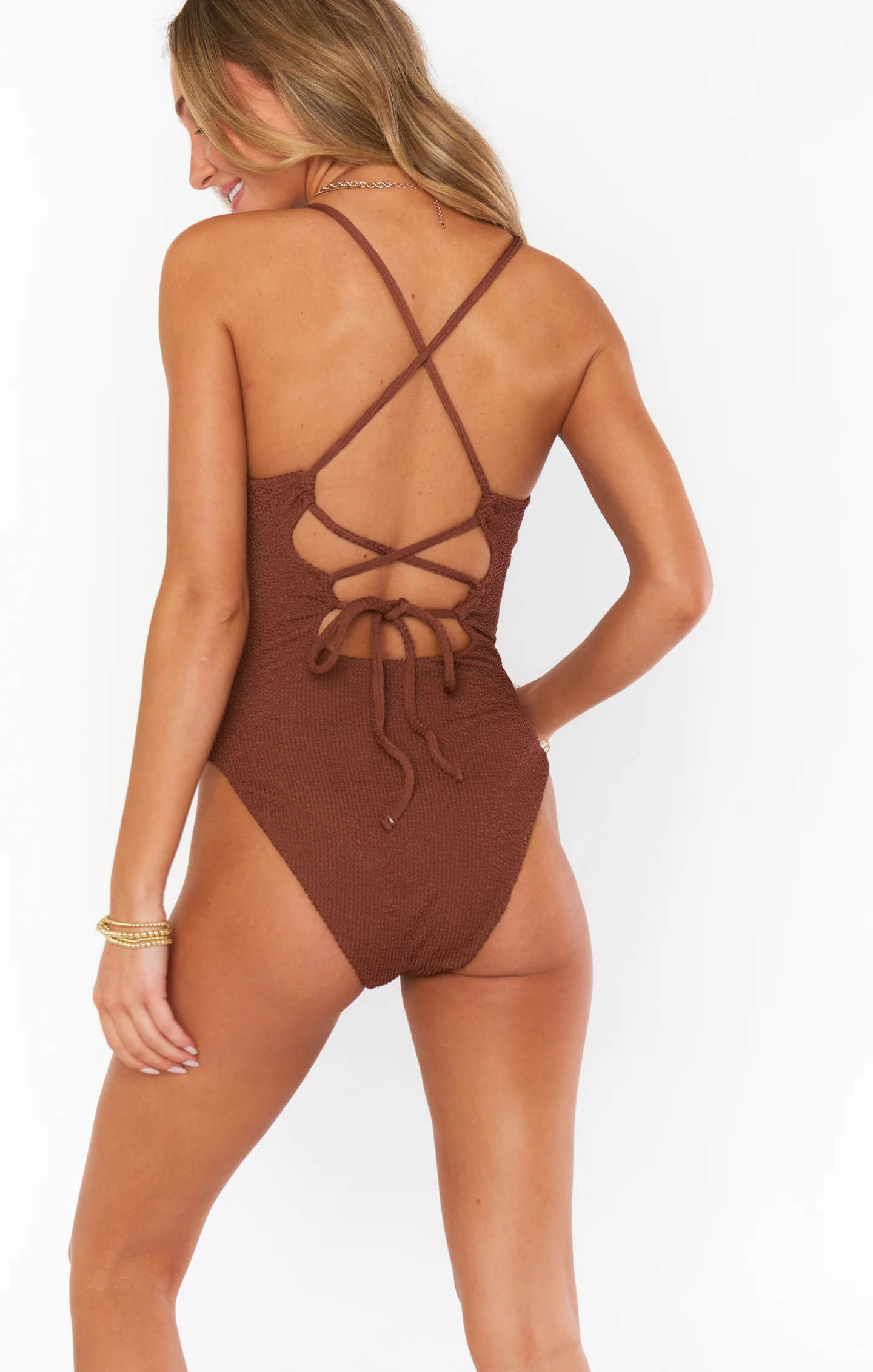 Positano One Piece ~ Chocolate Scrunch - Image 2