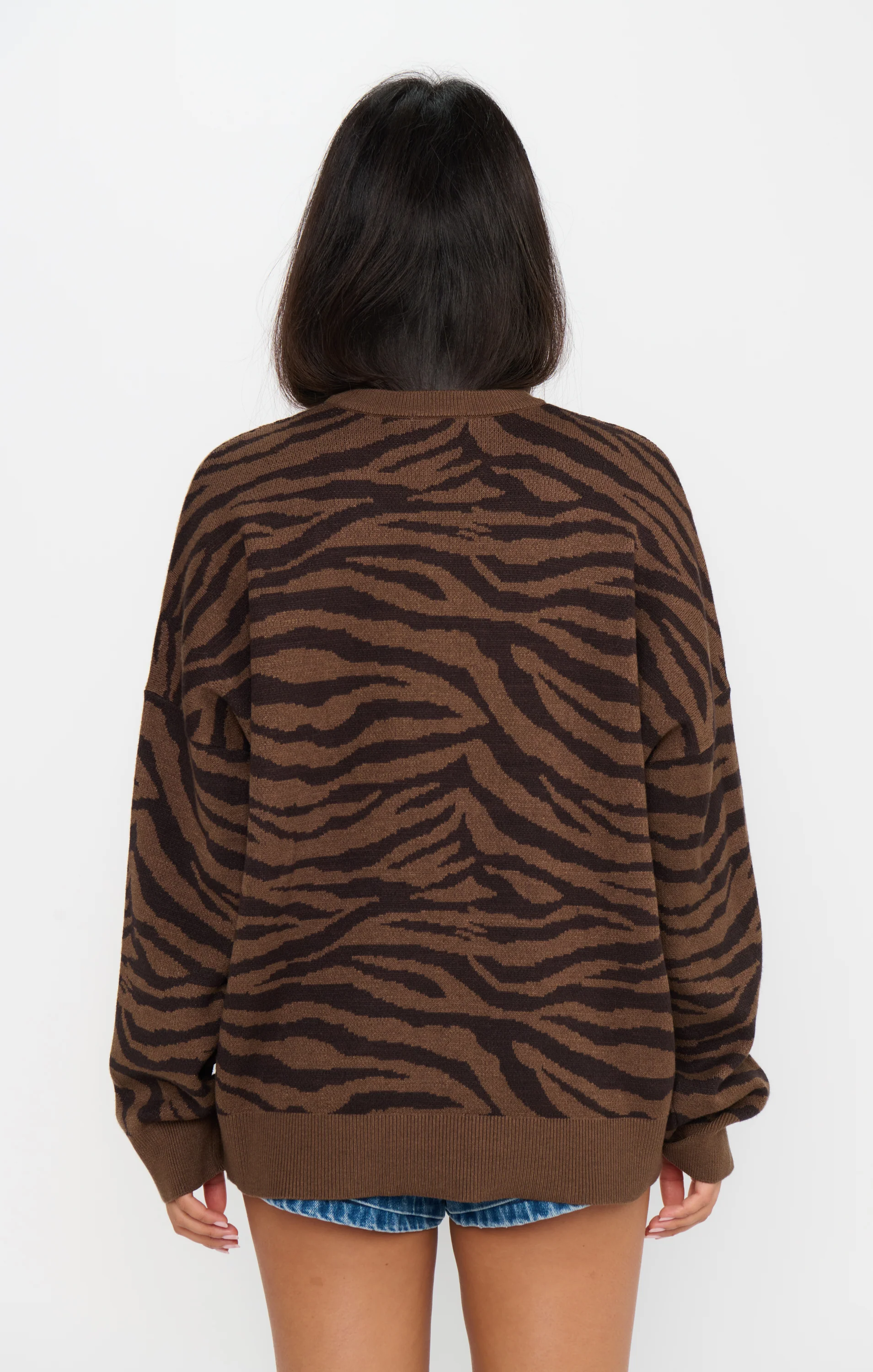 Seasons Sweater ~ Wild Tiger Graphic Knit - Image 3