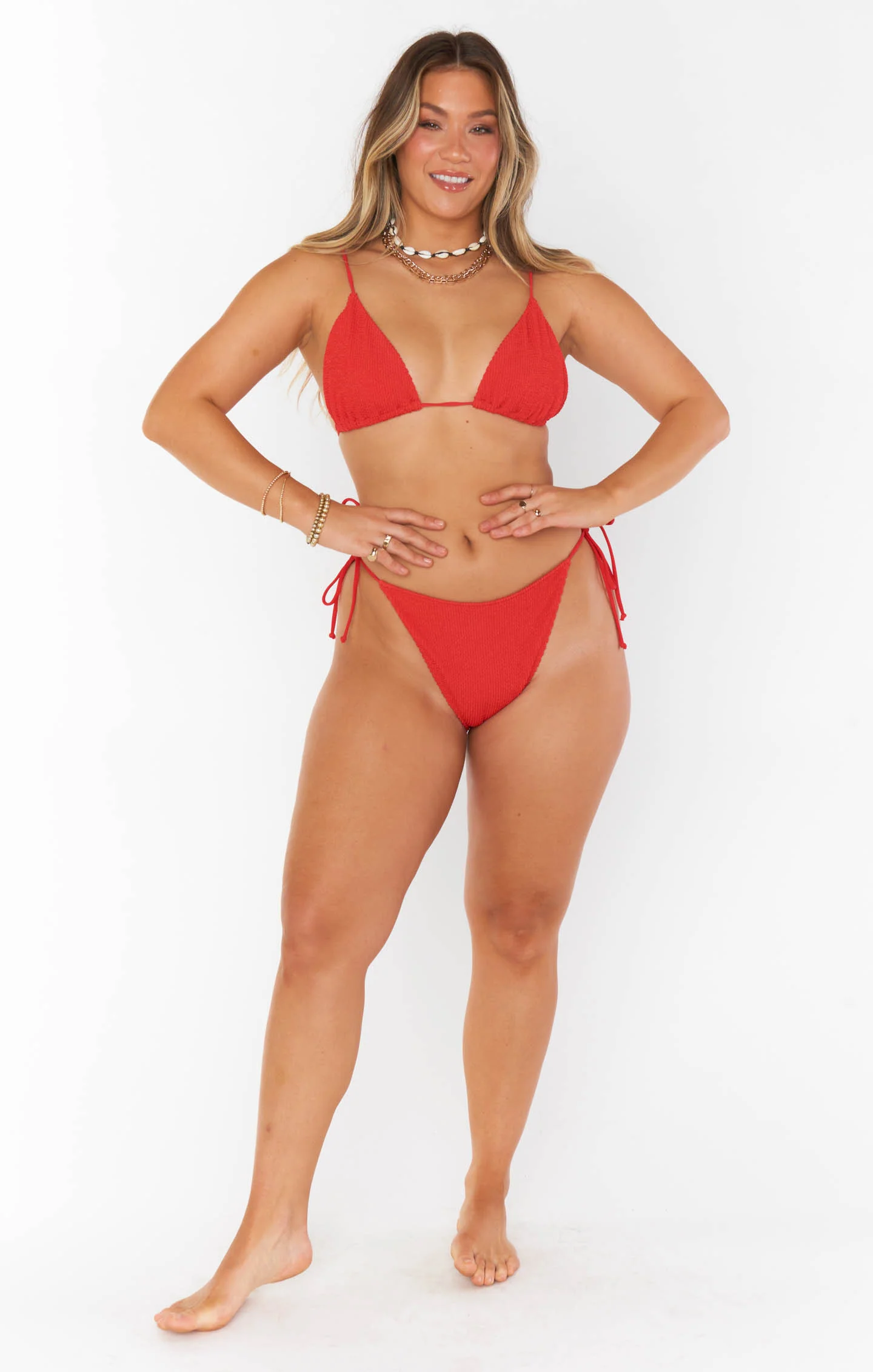 Tides Bottom ~ Red Scrunch - Image 4
